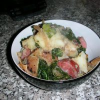 German Potato Salad with Kielbasa